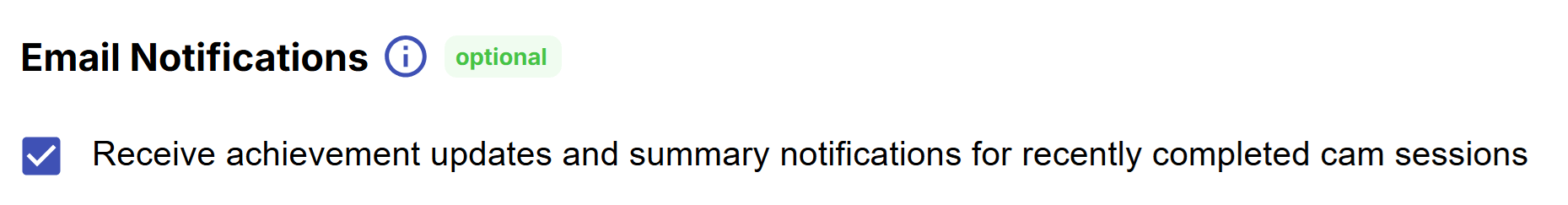 email notifications